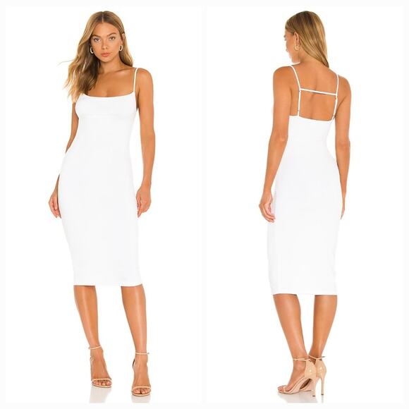 Superdown  Sabrina Midi Dress in White Small - Picture 1 of 13